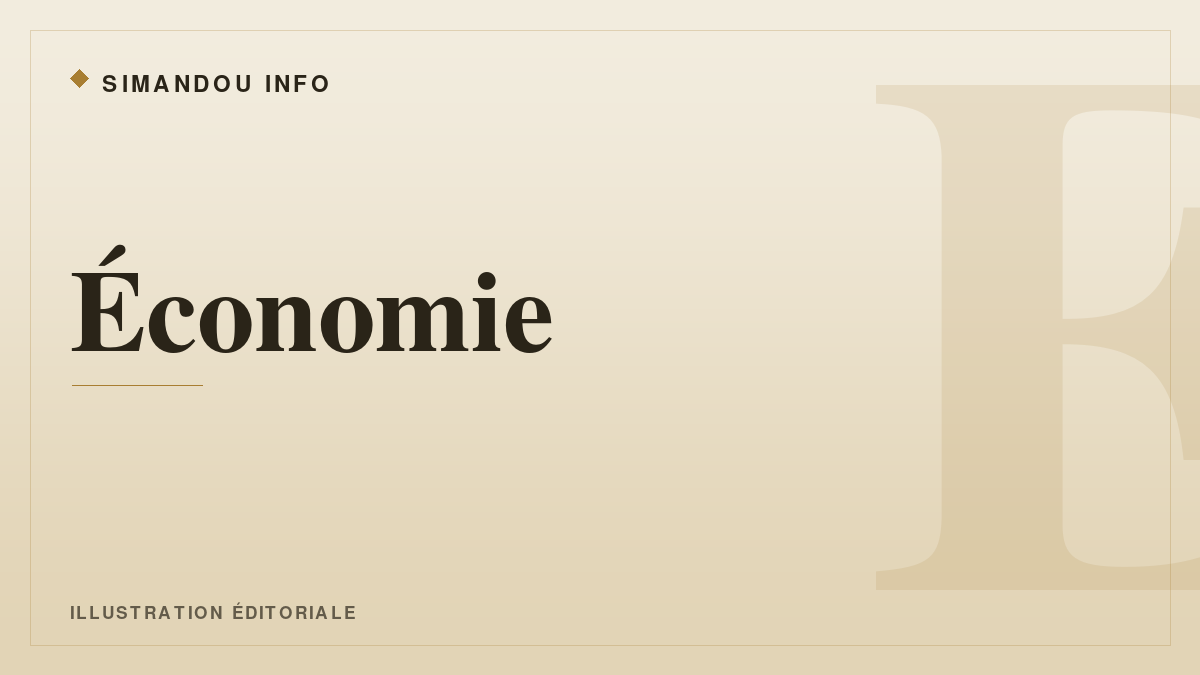 Illustration éditoriale — rubrique Économie