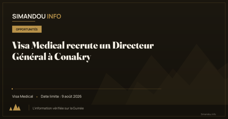 Visa Medical recrute un Directeur Général à Conakry