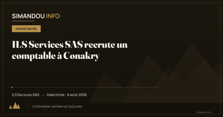 ILS Services SAS recrute un comptable à Conakry