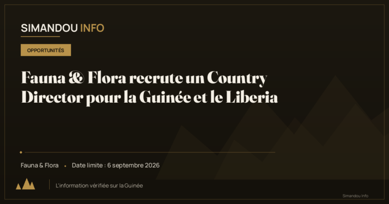Fauna & Flora recrute un Country Director pour la Guinée et le Liberia