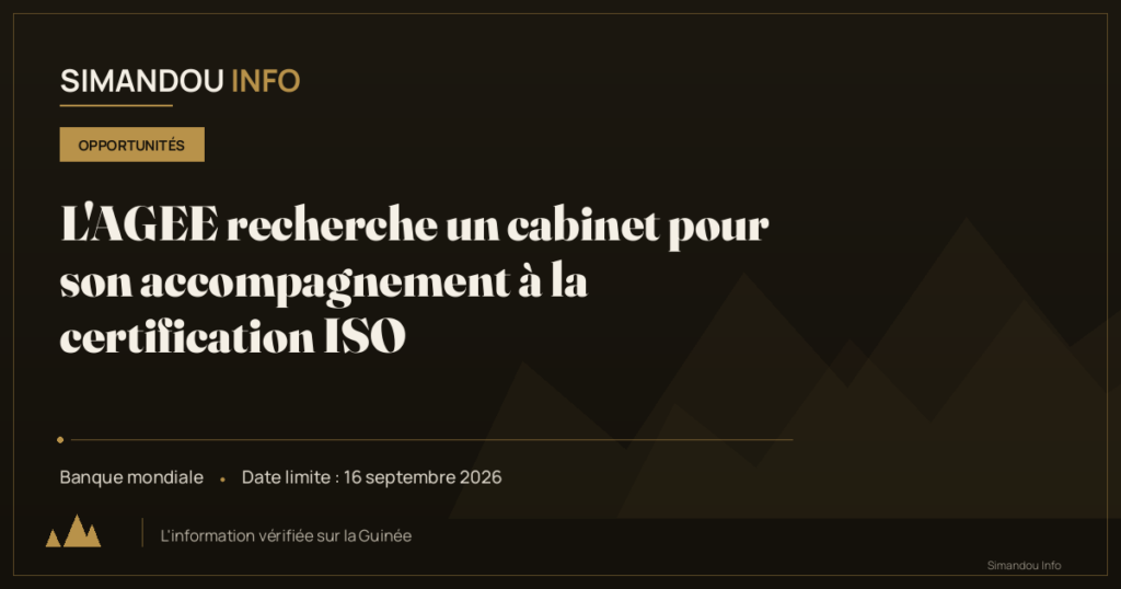 L’AGEE recherche un cabinet pour son accompagnement à la certification ISO